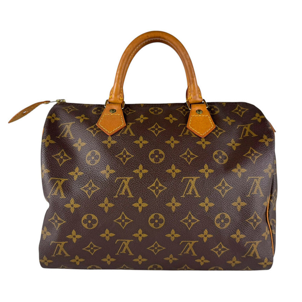 LOUIS VUITTON Brown Monogram Canvas Speedy 30 Bag - Picture 3 of 14